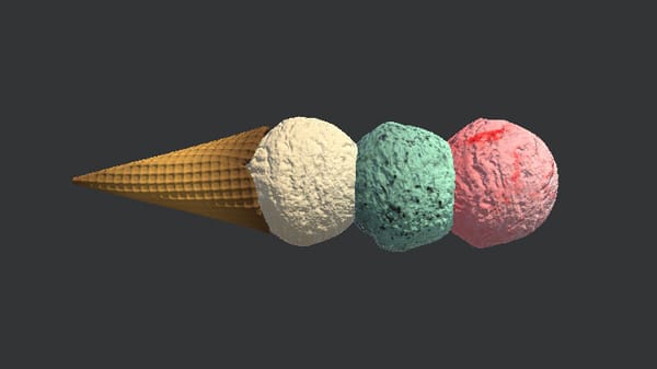Triple Scoop Ice Cream